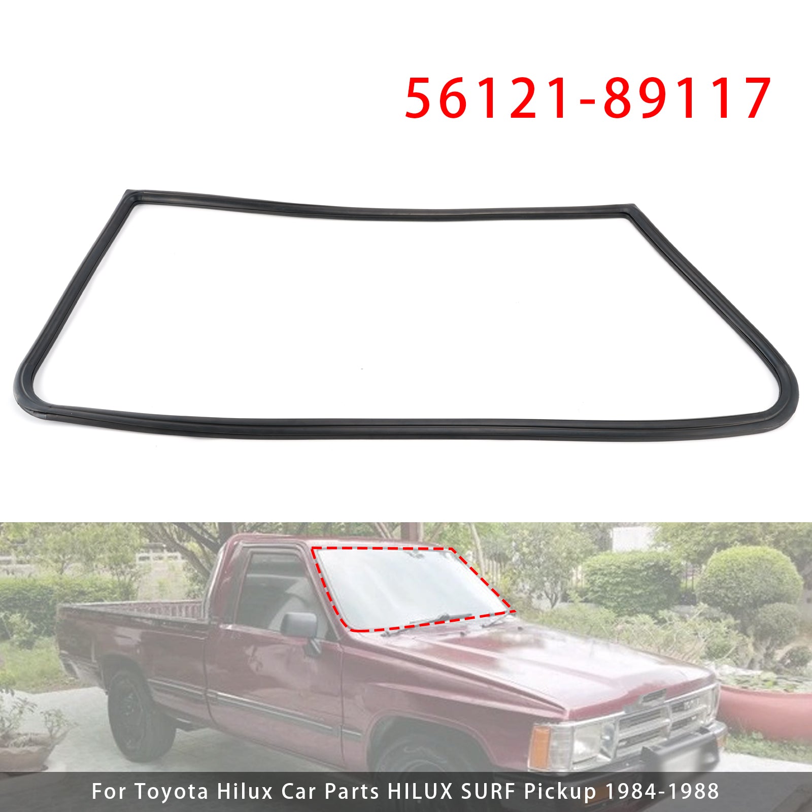 Frontscheibendichtung 56121-89117 für Toyota Hilux 1984-1988