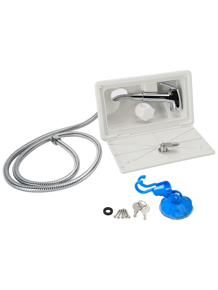 Boîte De Douche Verrouillable Pour Camping-Car Eau Chaude Froid Caravane Camper