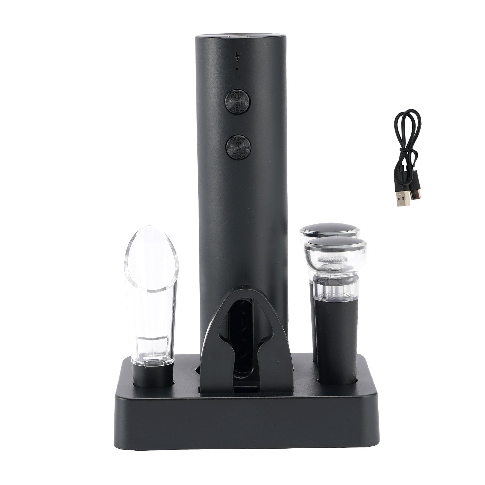 EC-A-BS Ouvre-bouteille électrique rechargeable lithium-ion Electric Wine Opener
