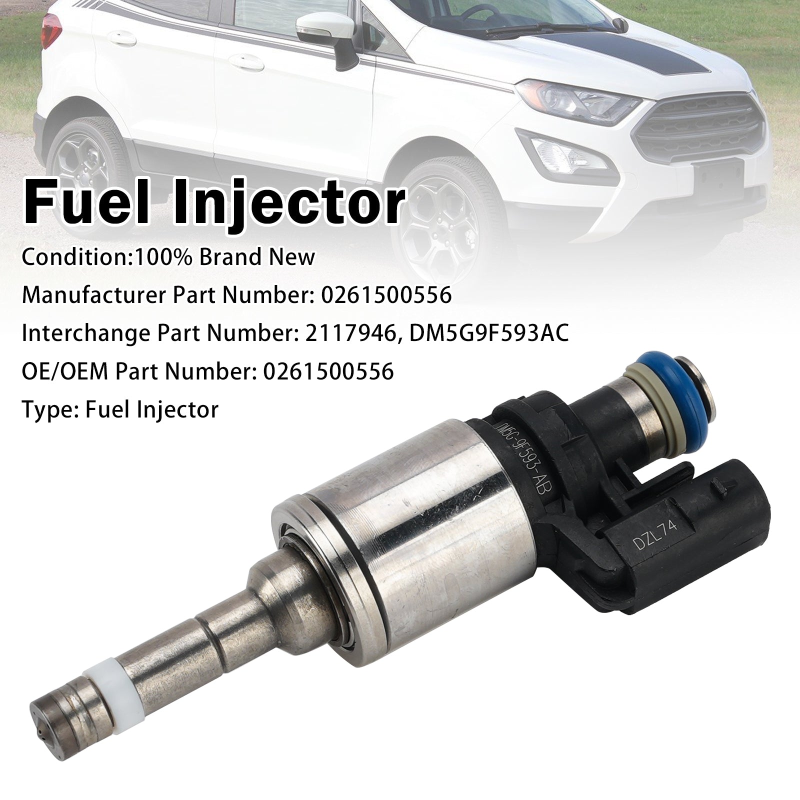 1X Injecteur Carburant Pour Pourd B-Max 2012-2025 Ecosport 2013-2025 0261500556