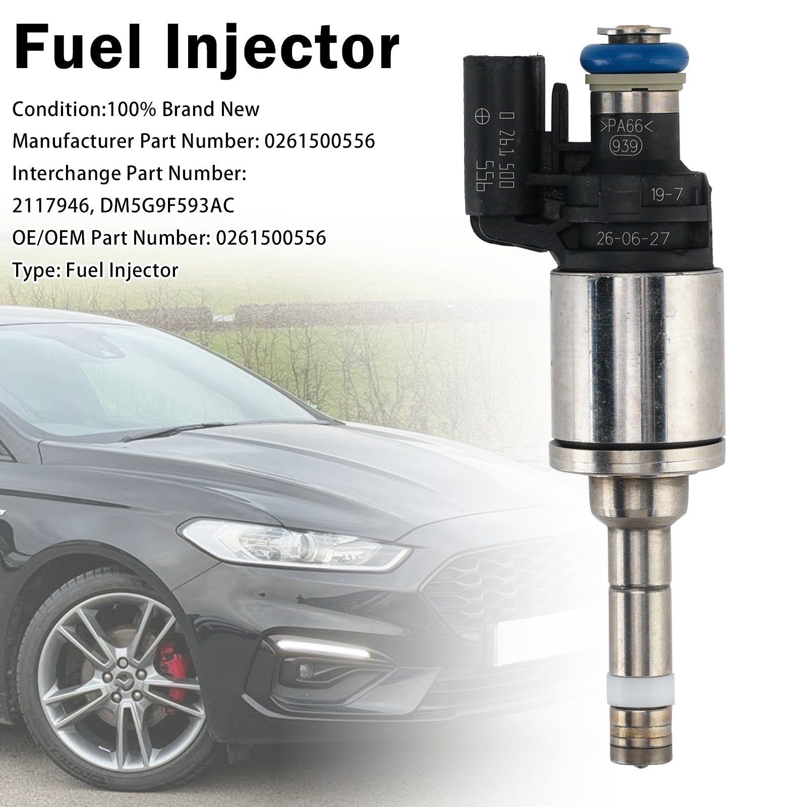 1X Injecteur Carburant Pour Pourd B-Max 2012-2025 Ecosport 2013-2025 0261500556