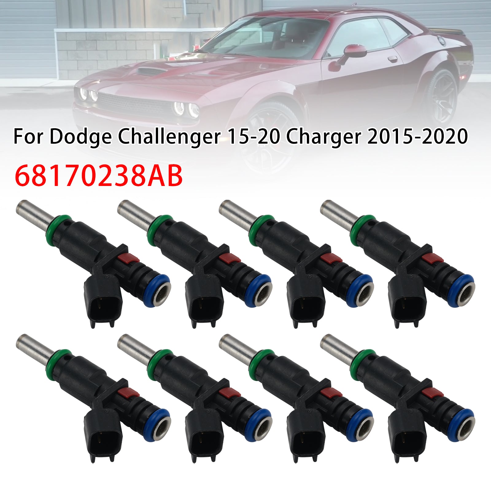 8X Injecteur Carburant Pour Dodge Challenger 15-20 Charger 2015-2020 68170238AB