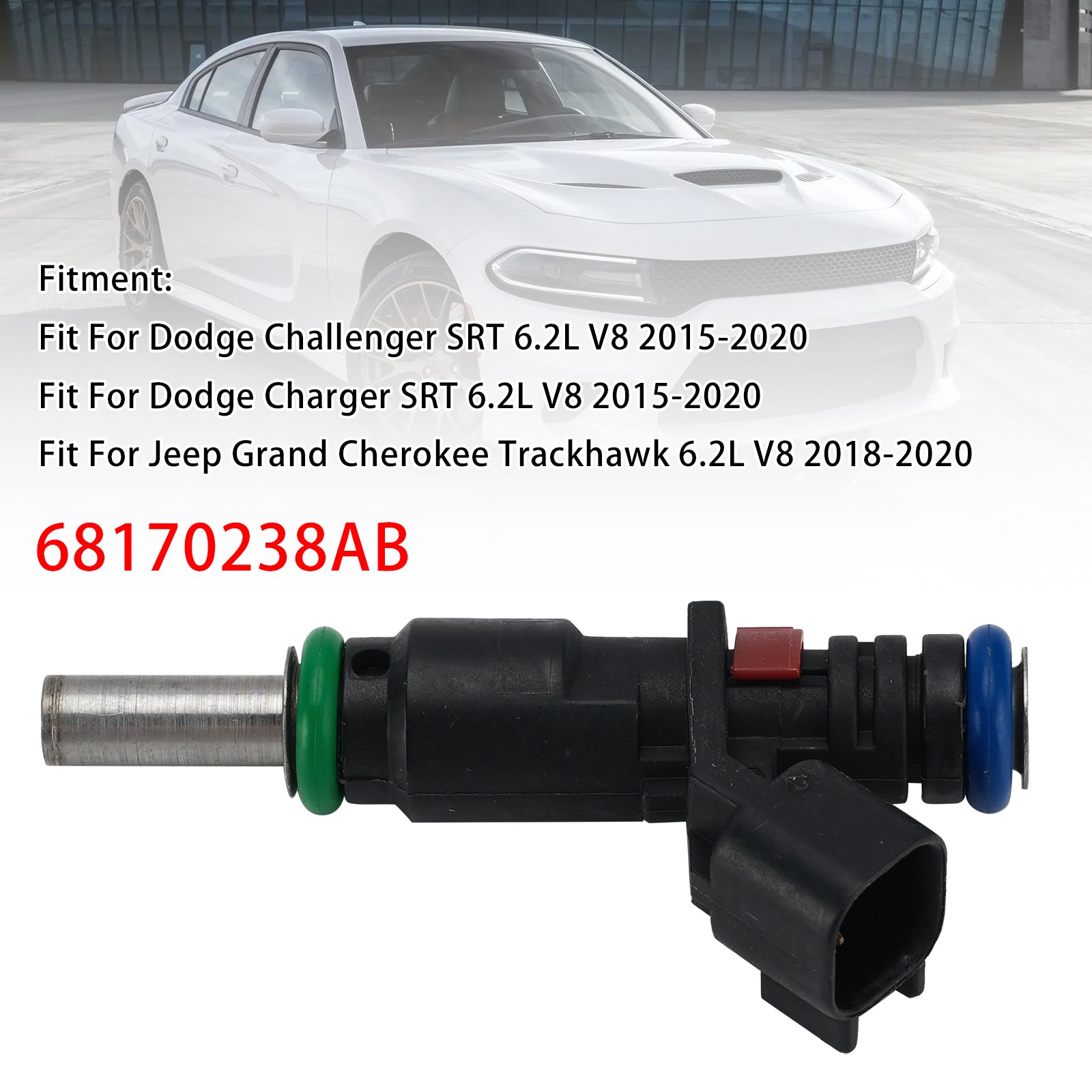 1X Injecteur Carburant Pour Dodge Challenger 15-20 Charger 2015-2020 68170238AB