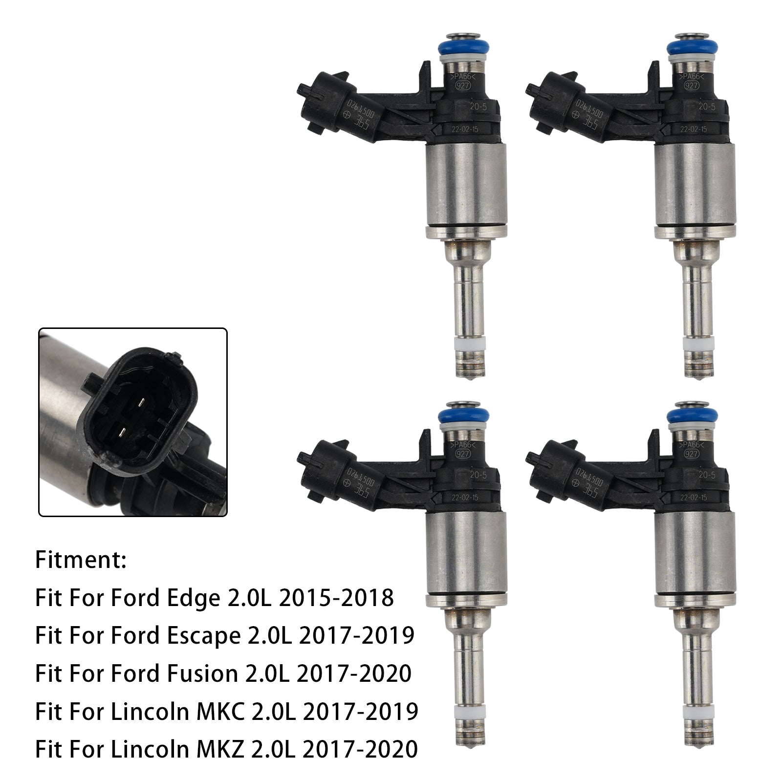 4X Injecteur Carburant Pour Pourd Edge 2015-2018 Escape 2017-2019 0261500365