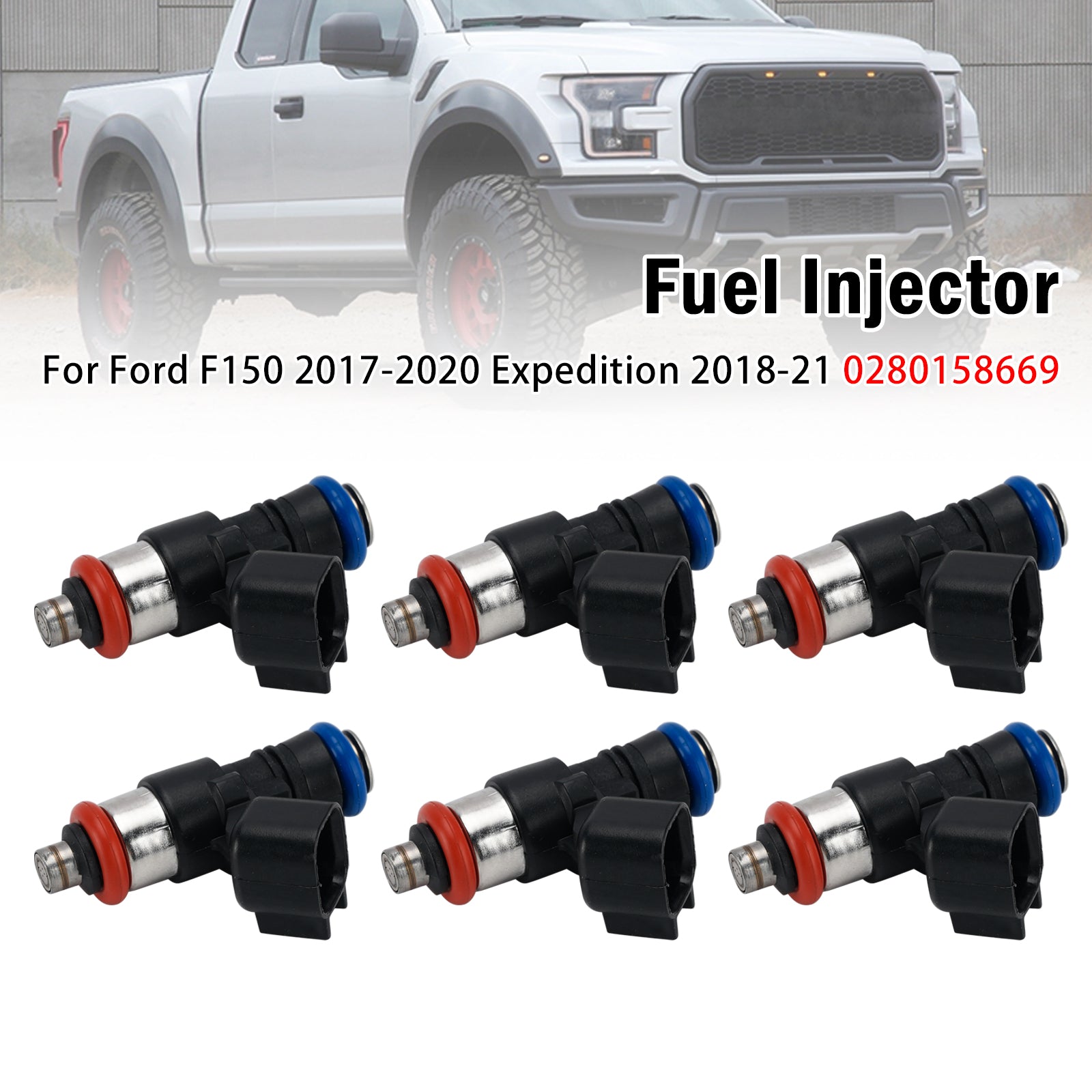 6X Injecteur Carburant Pour Pourd F150 2017-2020 Expedition 2018-21 0280158669