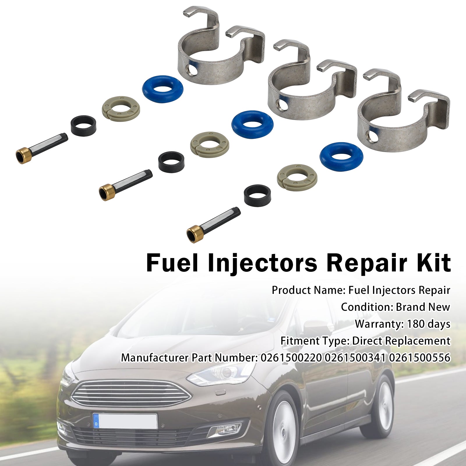 Injecteur Joint O-Ring 0261500556 Pour Ford B-Max 2012-2025 C-Max 2012-2019