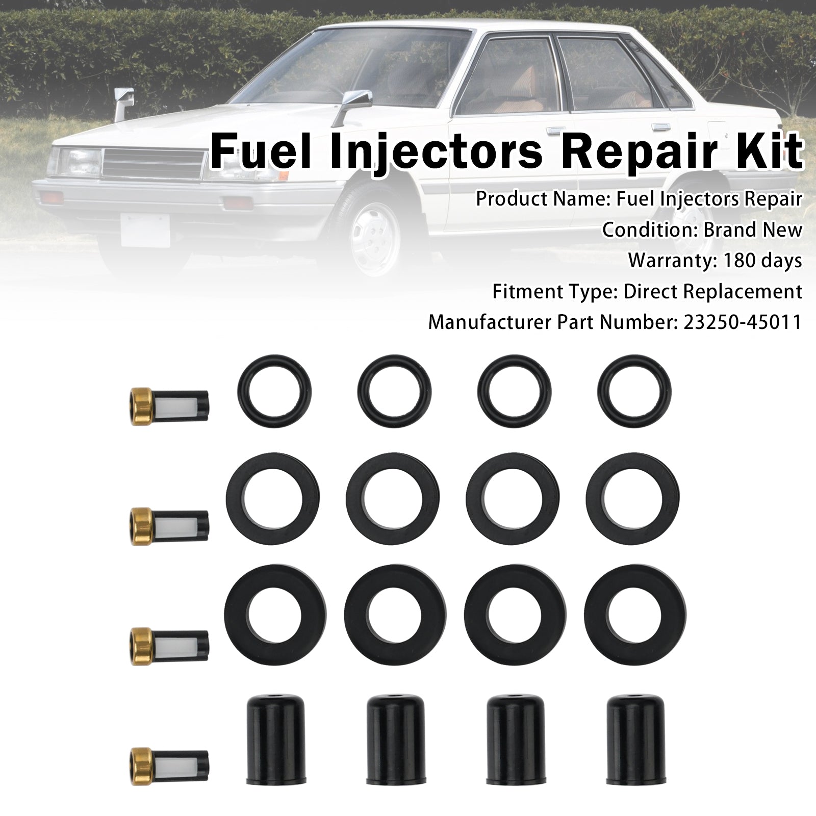 Injecteur Joint O-Ring 23250-45011 Toyota 4Runner Pickup 2.4L I4 1985-1987