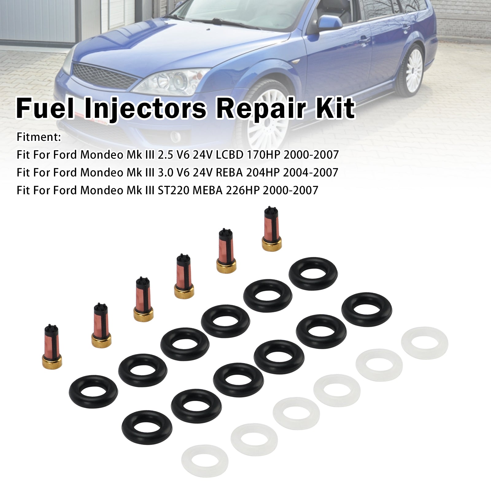 Injecteur Joint O-Ring 0280150158 For Ford Mondeo Mk III 2.5 V6 2000-2007