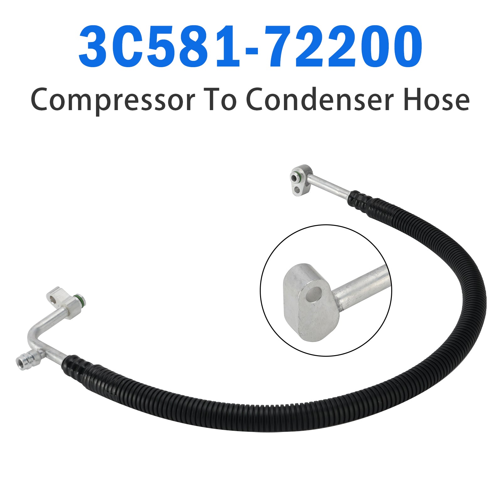 Tuyau De Compresseur À Condenseur 3C581-72200 Pour Kubota M8540 Et M9540