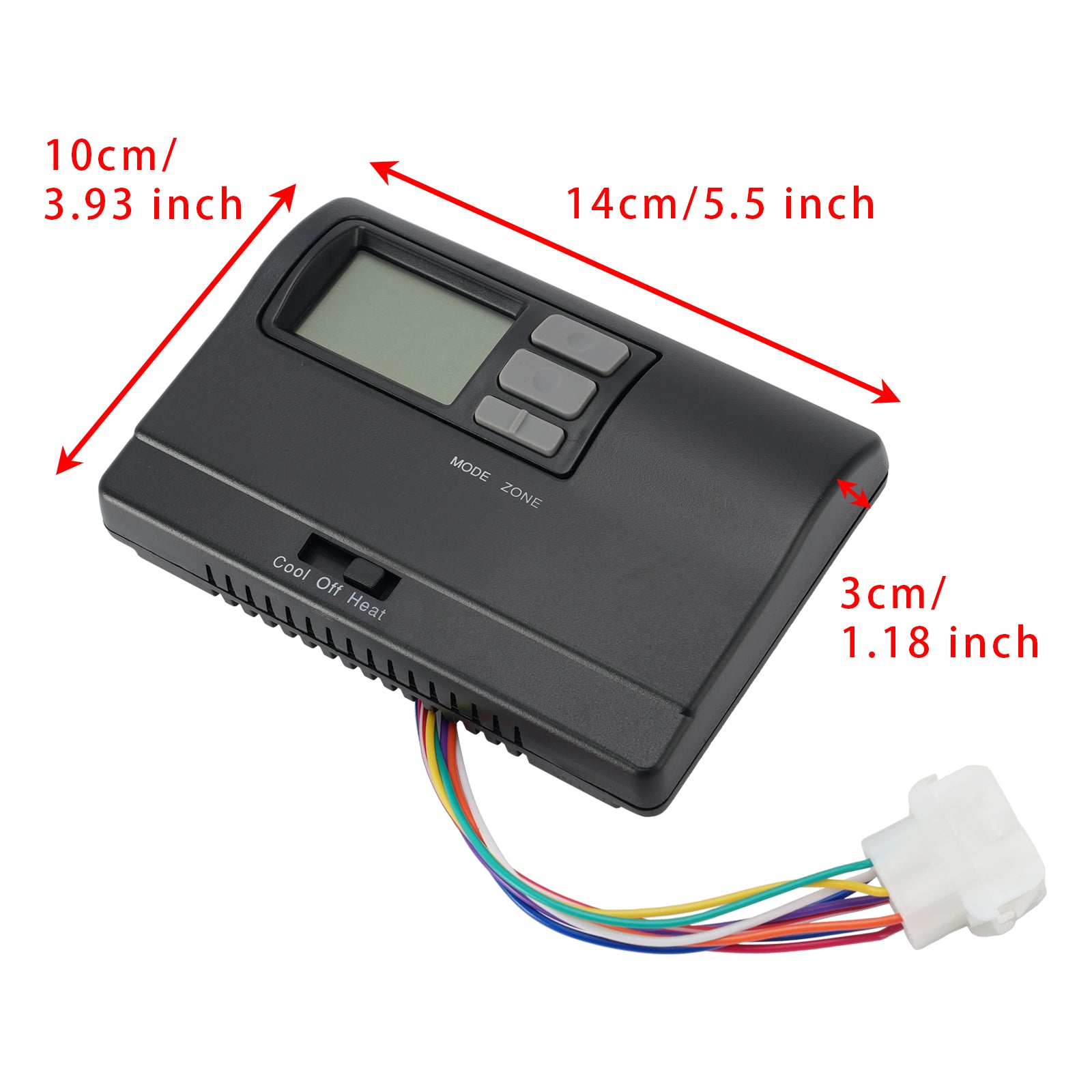 8330D3351 Thermostat Numérique Camping Chaud/Froid Mural Noir Pour Coleman