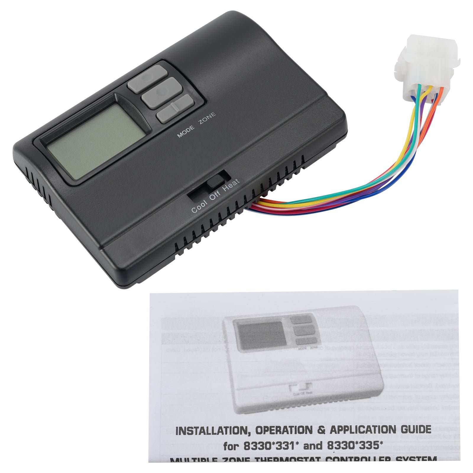8330D3351 Thermostat Numérique Camping Chaud/Froid Mural Noir Pour Coleman