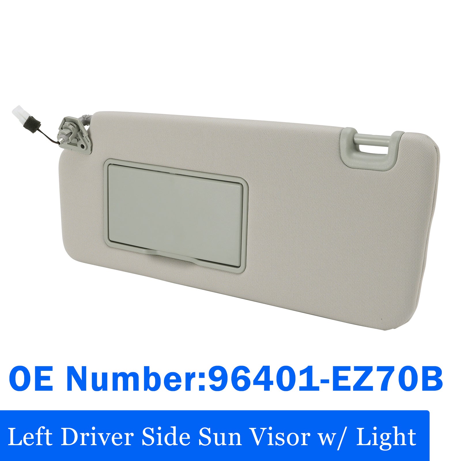 Pare-soleil conducteur avec éclairage 96401-EZ70B pour Nissan Titan 2004-2024