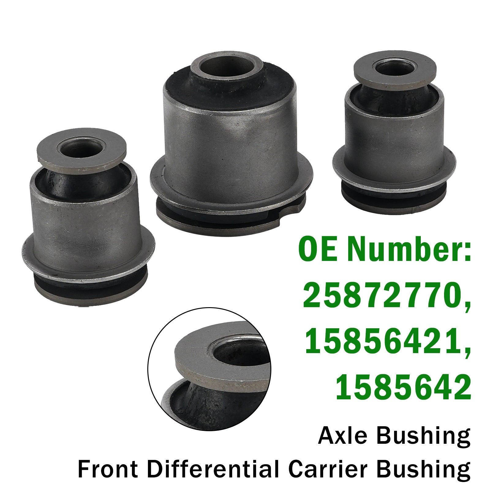 3Pcs Support coussinet diff avant pour Hummer H3 H3T 2006-2010