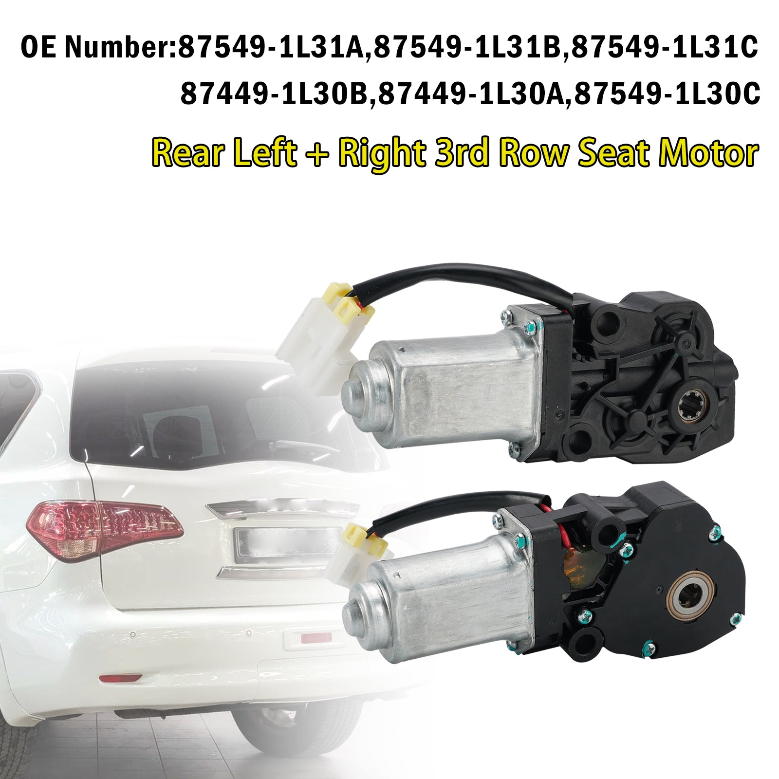 Moteur Siège 3E Rang Arrière Gauche+Droit 87449-1L30B Pour Infiniti QX56 11-2017