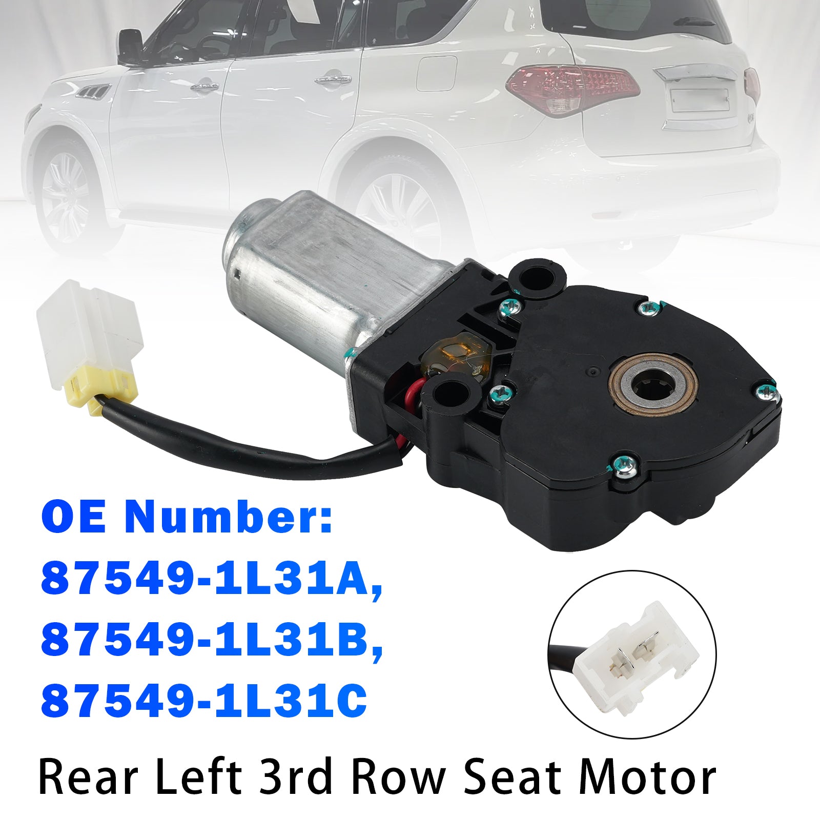 Moteur Siège 3E Rang Arrière Gauche 87549-1L31B Pour Infiniti QX56 2011-2017