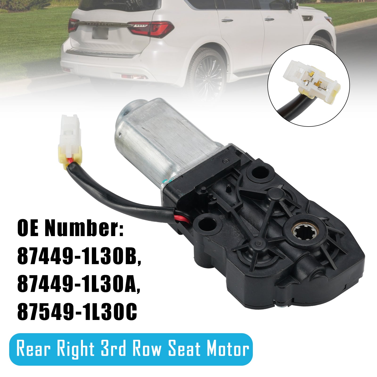 Moteur Siège 3E Rang Arrière Droit 87449-1L30B Pour Infiniti QX56 2011-2017