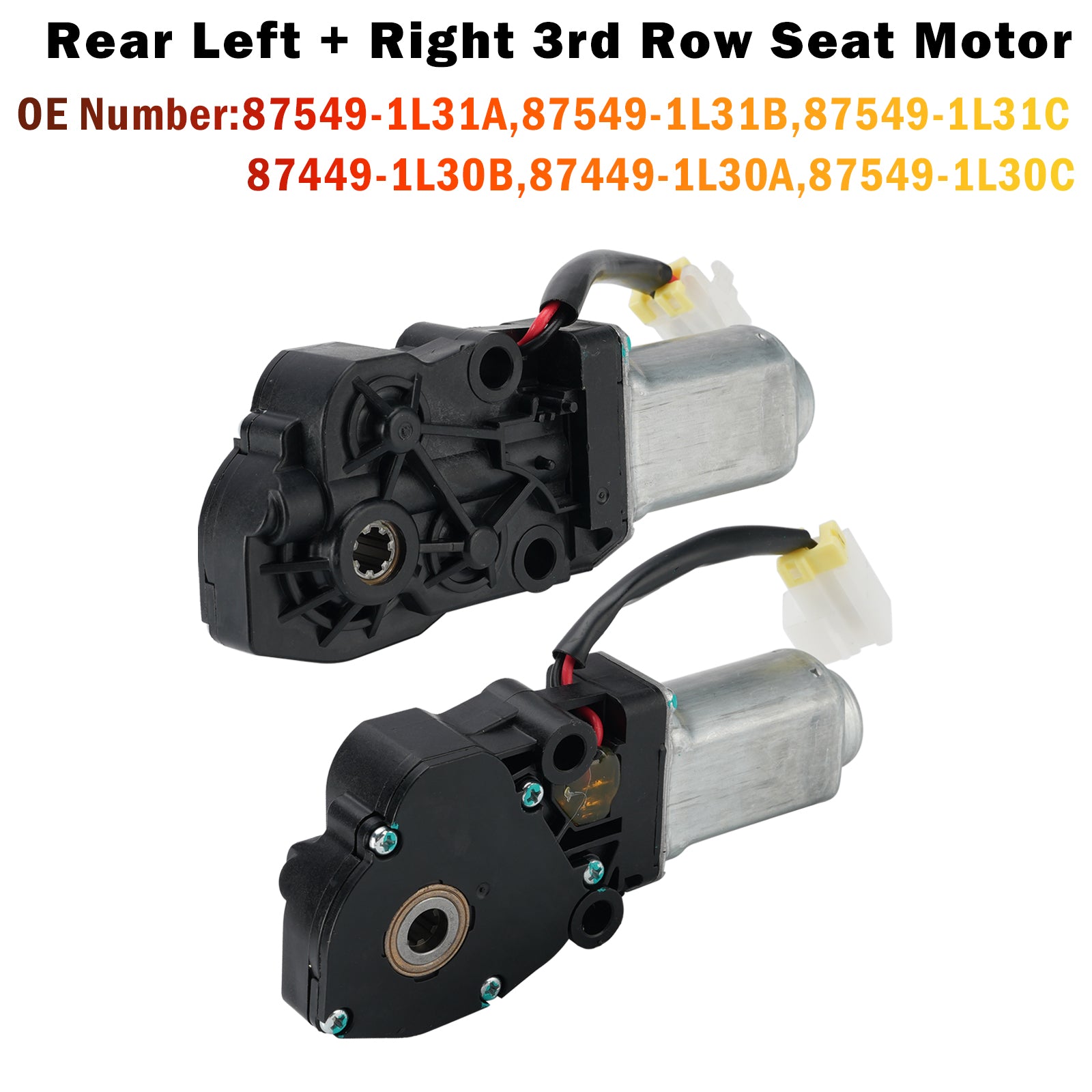 Moteur Siège 3E Rang Arrière Gauche+Droit 87449-1L30B Pour Infiniti QX56 11-2017