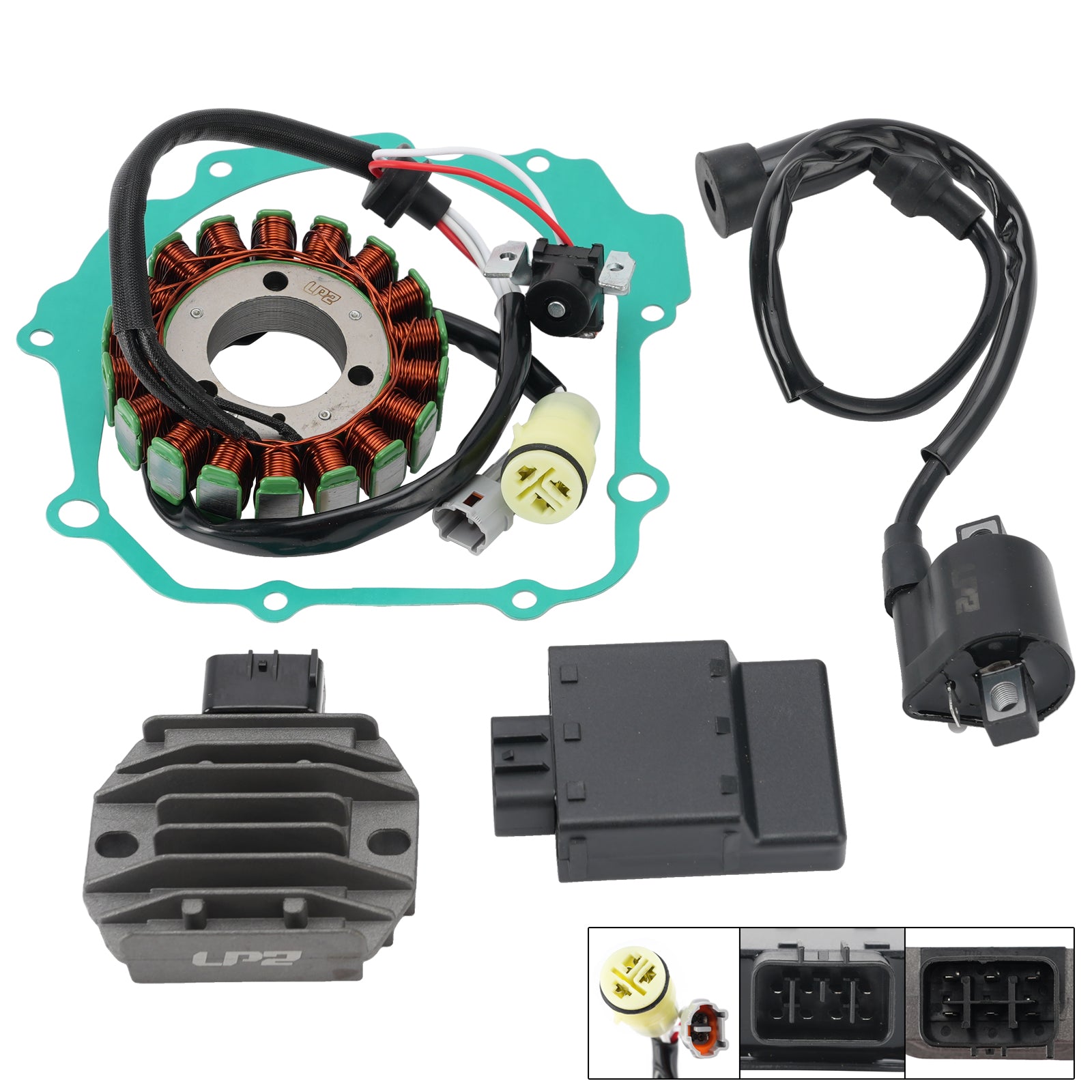Boitier Allumage Bobine Stator Régulateur pour Yamaha YFM125G Grizzly 2004-2013