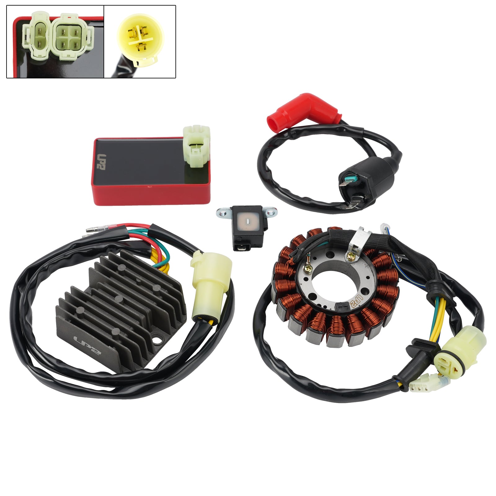 18 polos Stator Régulateur Boitier Allumage Bobine pour Honda TRX300FW 1994-97