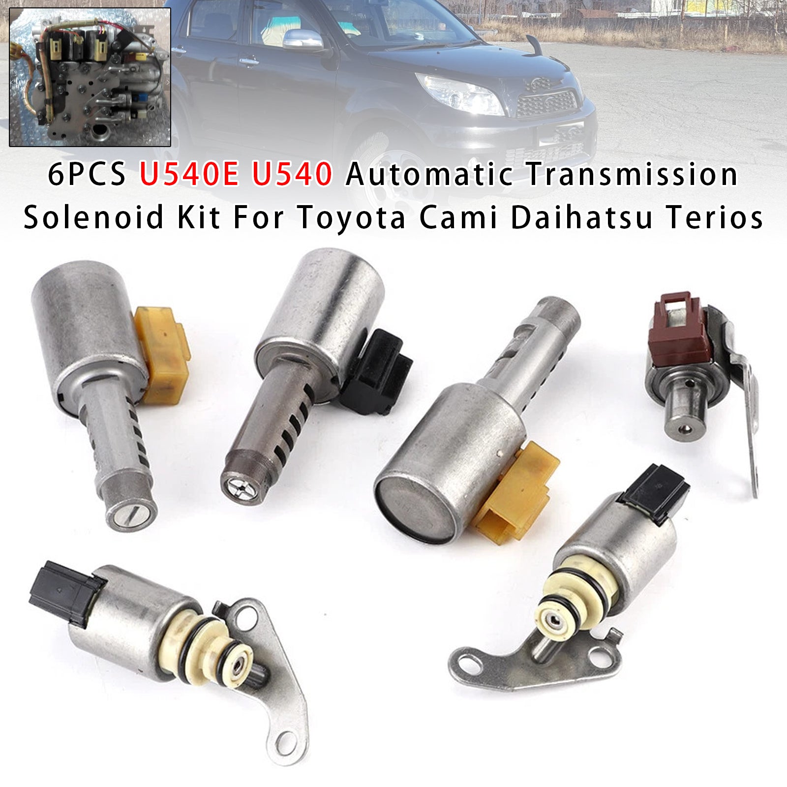 6PCS U540E U540 Kit Électrovannes Boîte Automatique Pour Toyota Daihatsu Terios