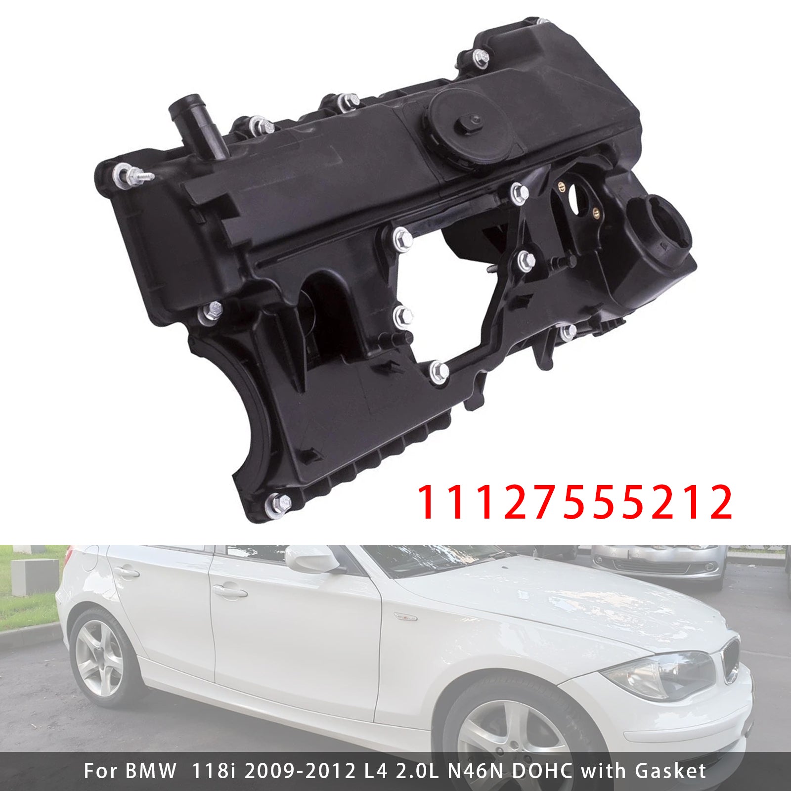 Cache Culbuteur Moteur Avec Joint 11127555212 Pour BMW N46 Et N46N Motor