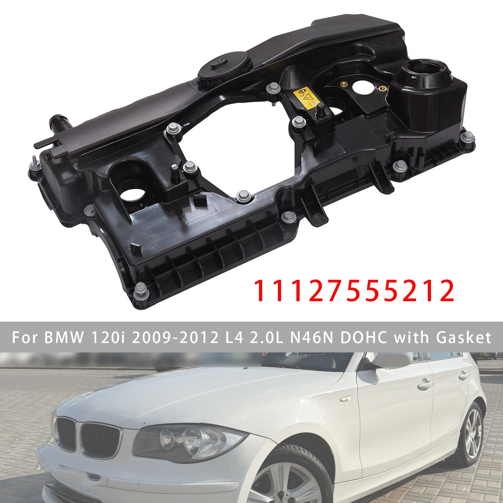 Cache Culbuteur Moteur Avec Joint 11127555212 Pour BMW N46 Et N46N Motor