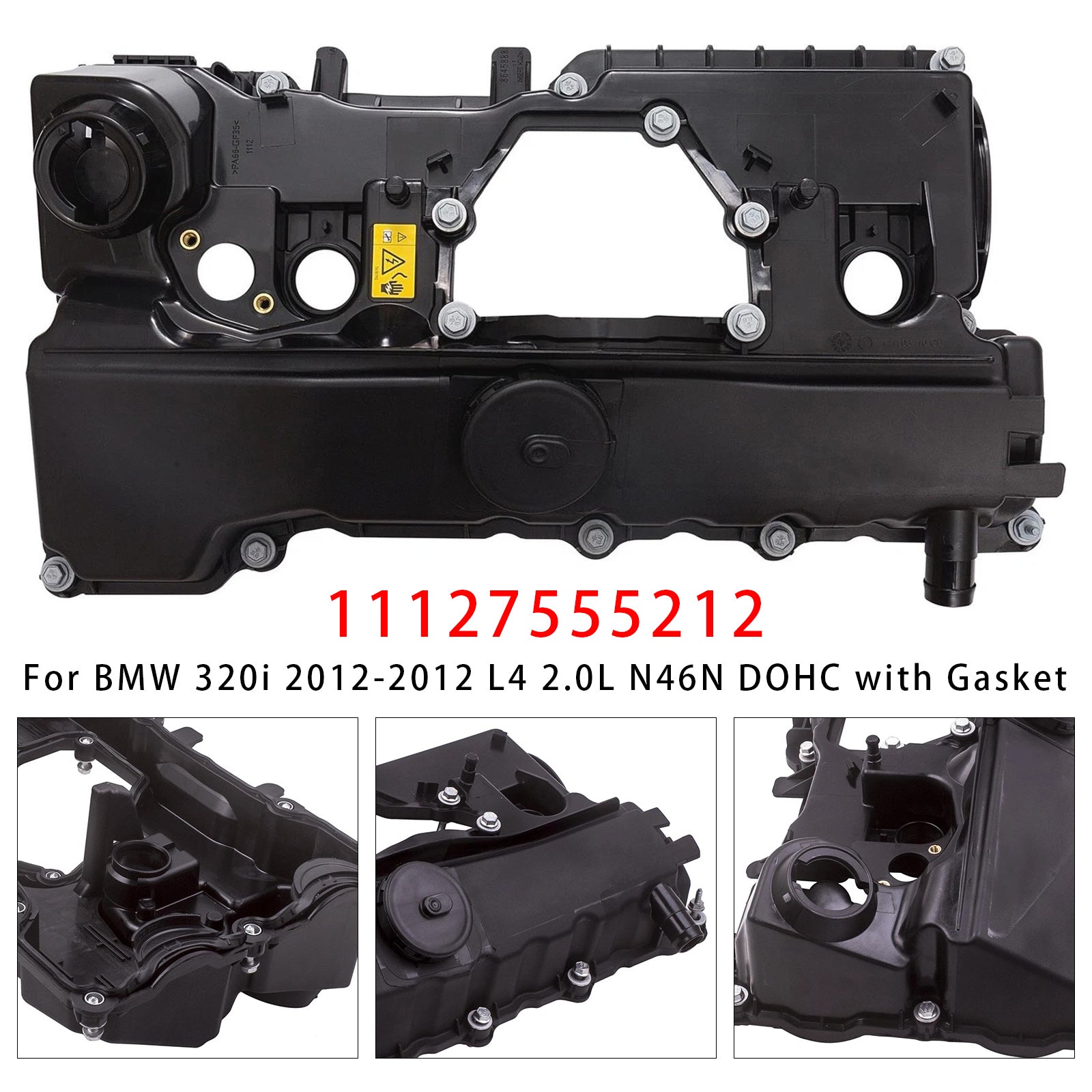 Cache Culbuteur Moteur Avec Joint 11127555212 Pour BMW N46 Et N46N Motor