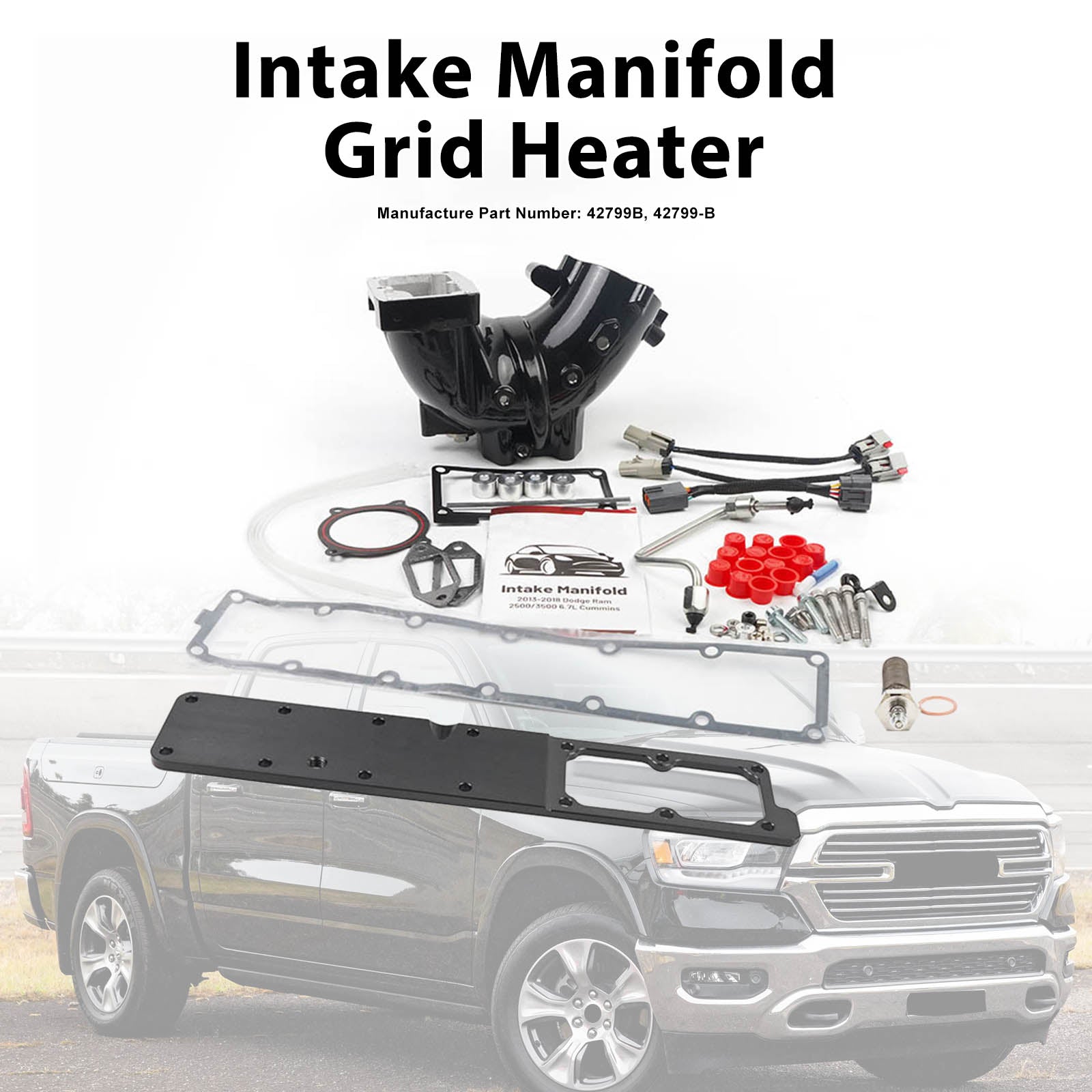 Intake Manifold Grid Heater Pour Dodge Ram 2019-2024 Pour Cummins