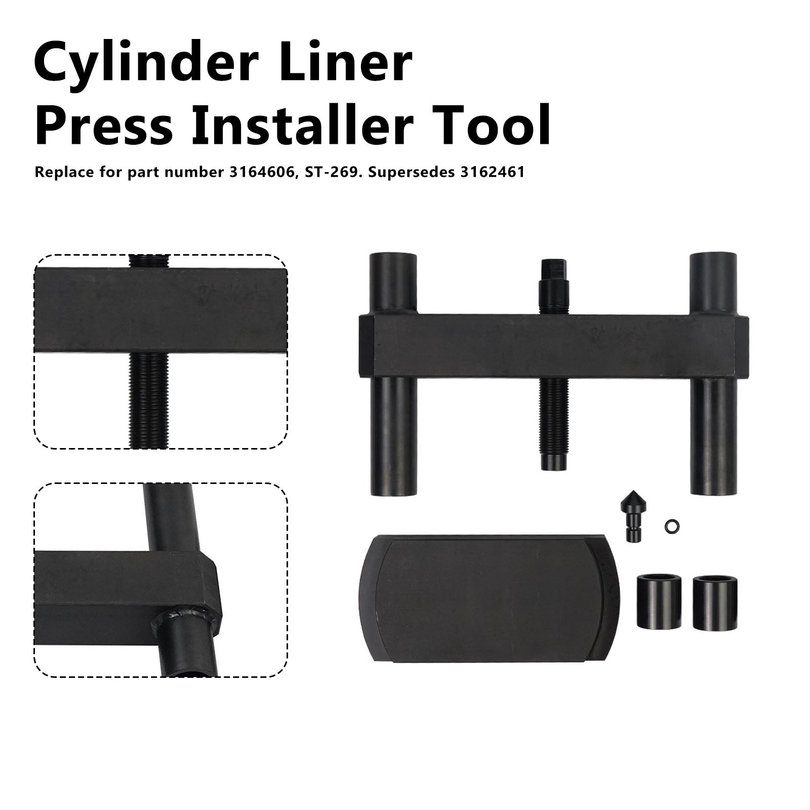 Cylinder Liner Press Installer Tool 3164606 Pour Cummins ISX X15 Liner Press