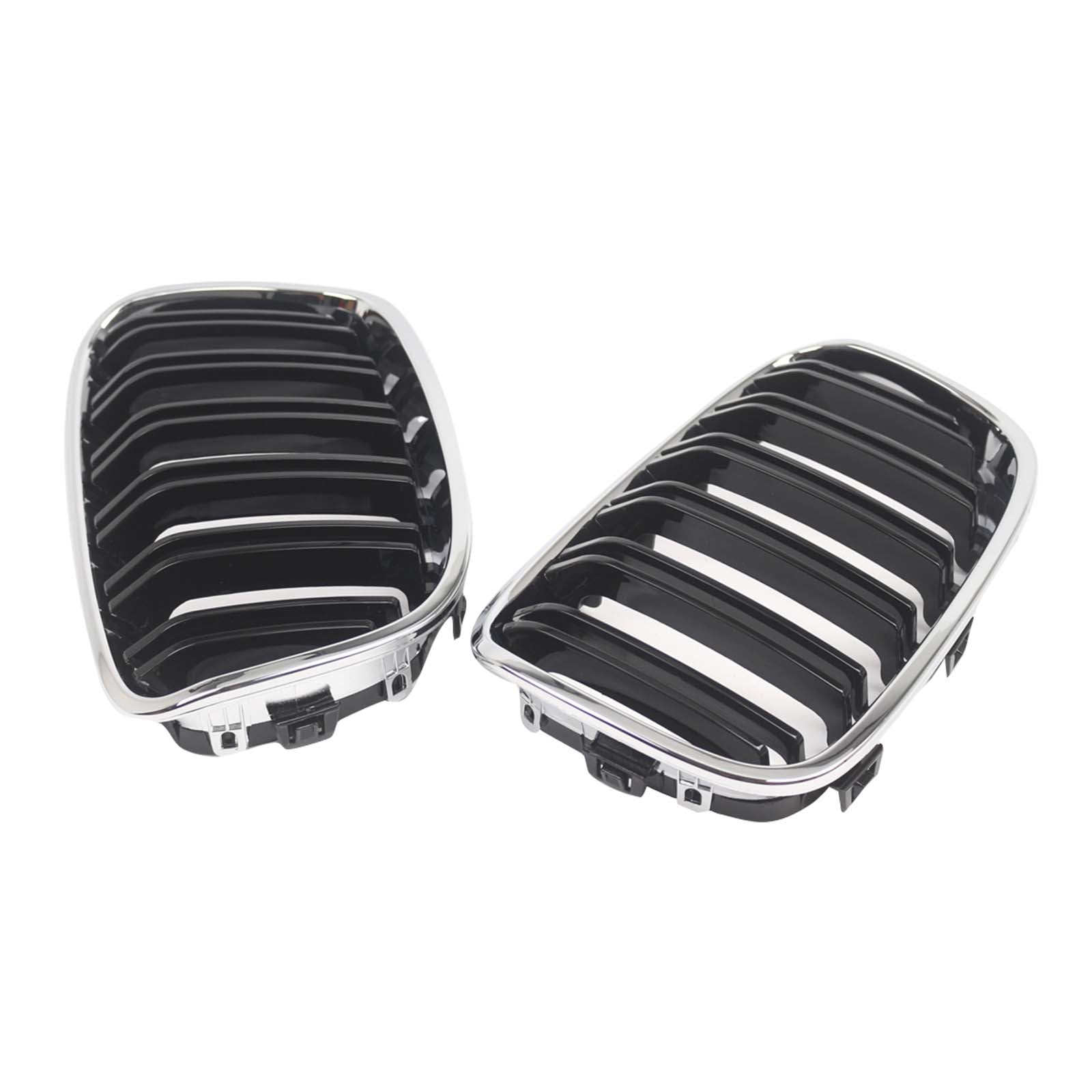 2PCS Front Bumper Kidney Grille Grill Pour BMW 1 Series F20 F21 2012-2014