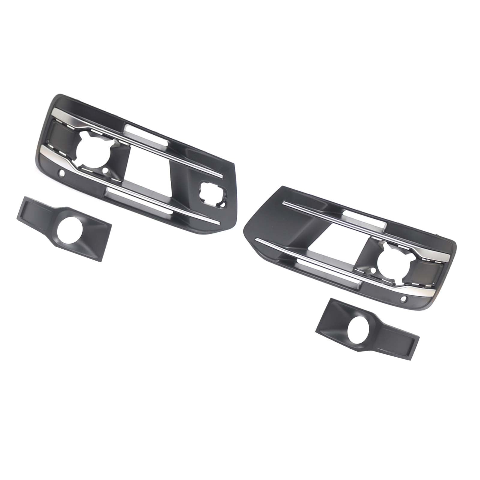 4PCS Front Bumper Fog Light Grille Cover 4M0807682AA4W3 Pour Audi Q7 2016-2019