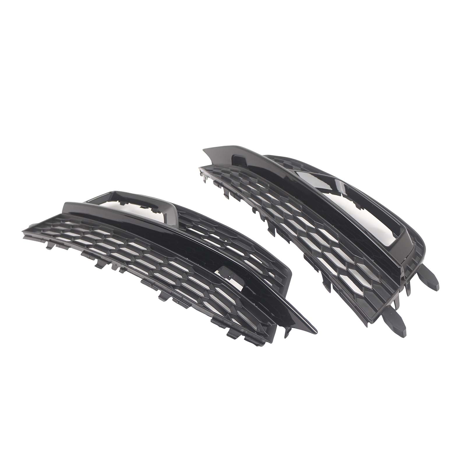Black Front Fog Lamp Grill Pour Audi A5 S-Line Sport Edition Bumper 2013-2016
