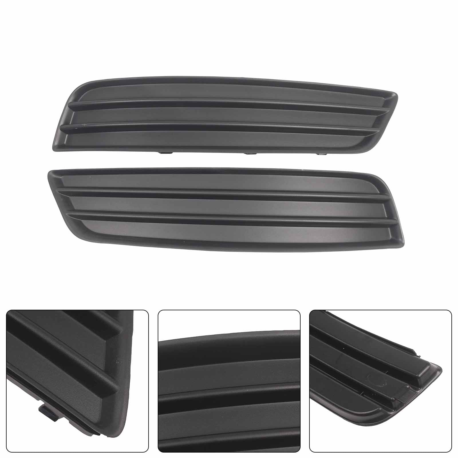 2PCS Front Bumper Fog Light Lamp Cover Grill Grille Pour Audi A3 8P 2008-2012