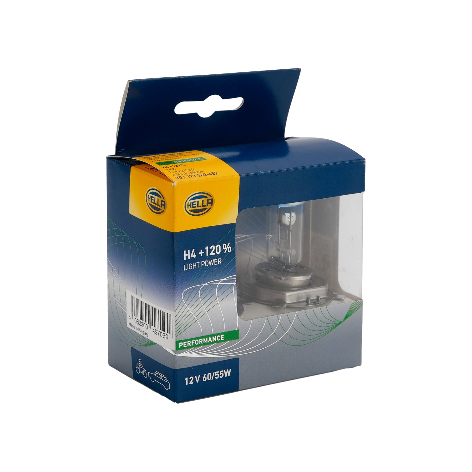 Ampoule Phare Halogène Améliorée Voiture H11 12V 55W Pour HELLA 8GH 211 730-283