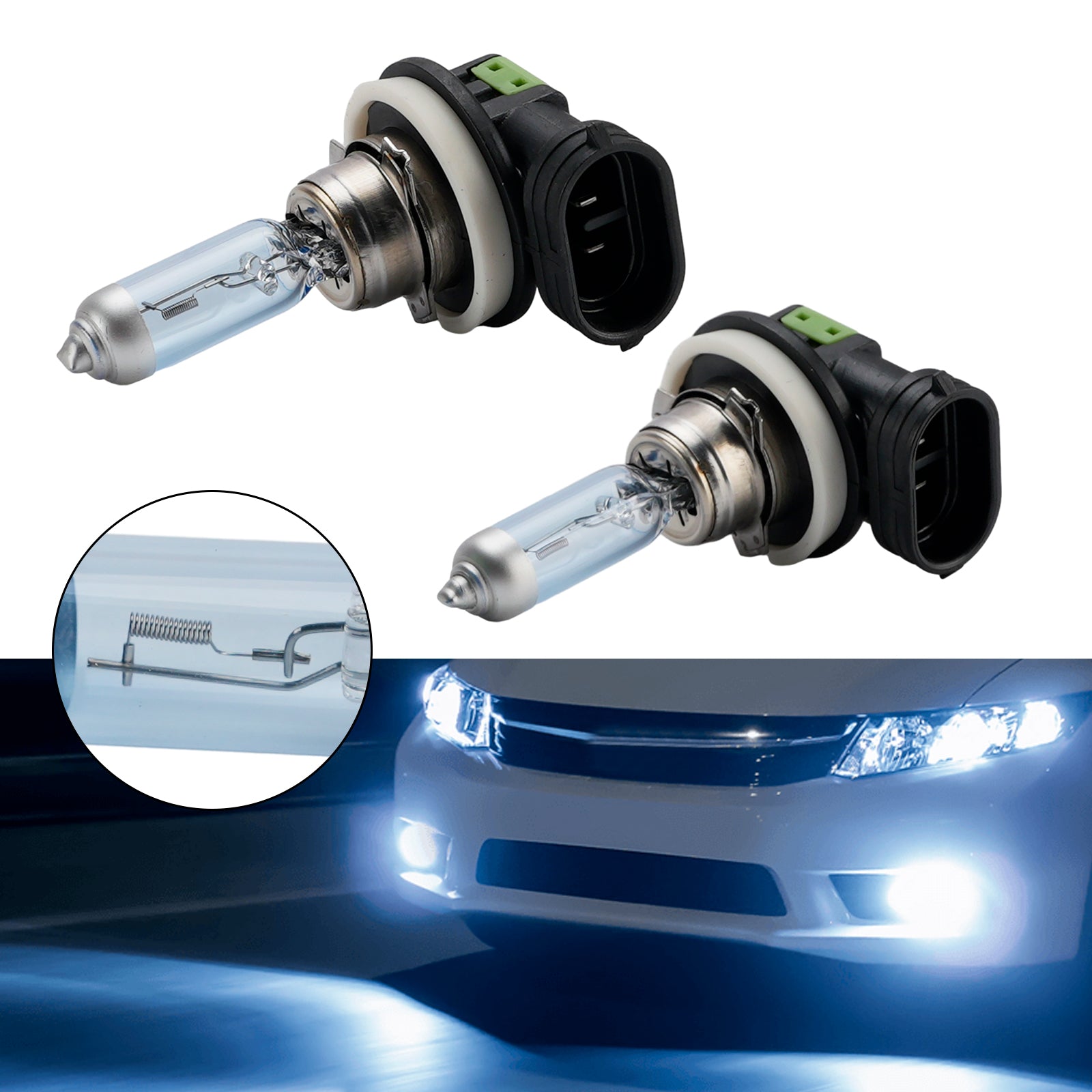 Ampoule Phare Halogène Améliorée Voiture H11 12V 55W Pour HELLA 8GH 211 730-283