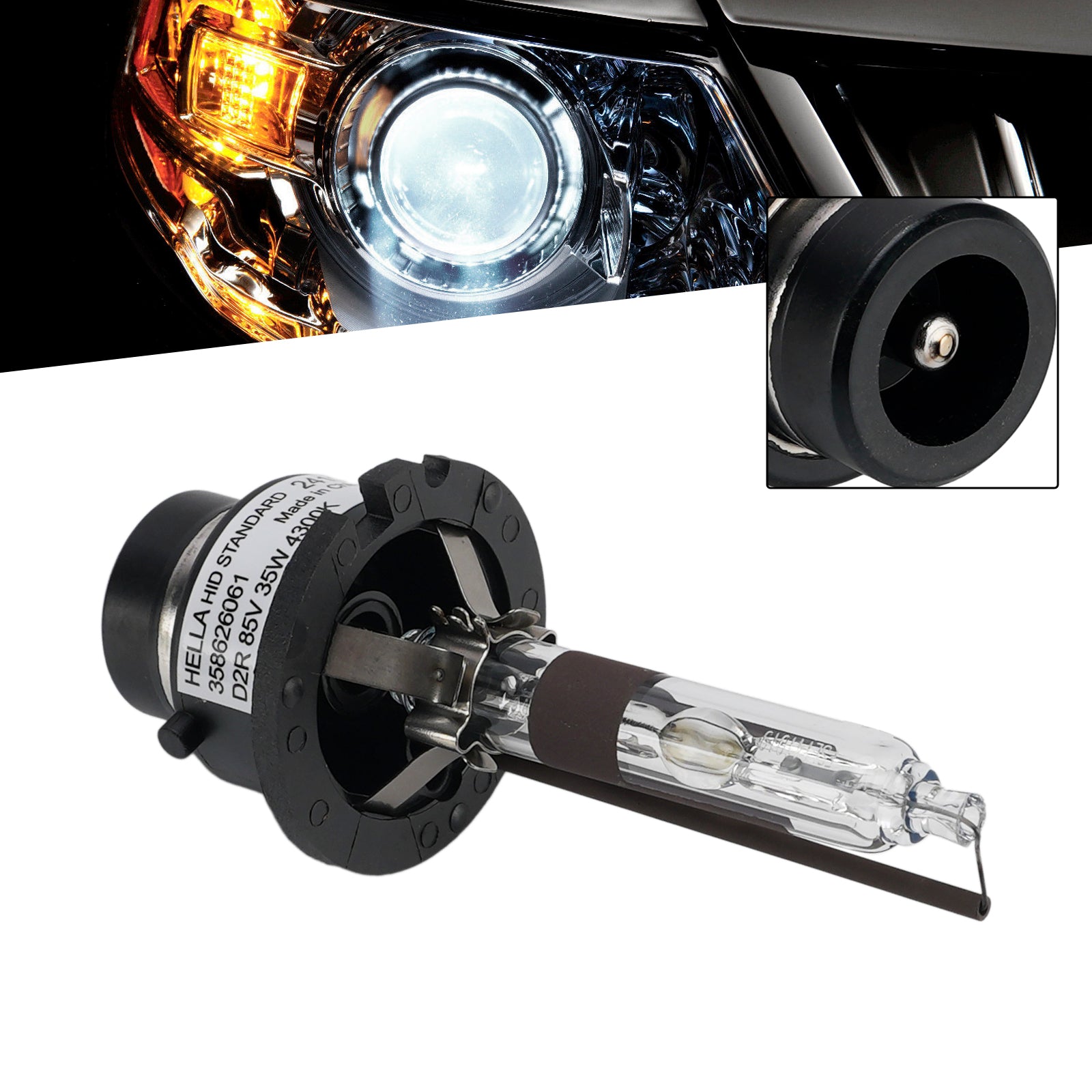 Ampoule Phare Xénon HID Voiture D2R 85V 35W 4300K Pour HELLA 8GS 358626061