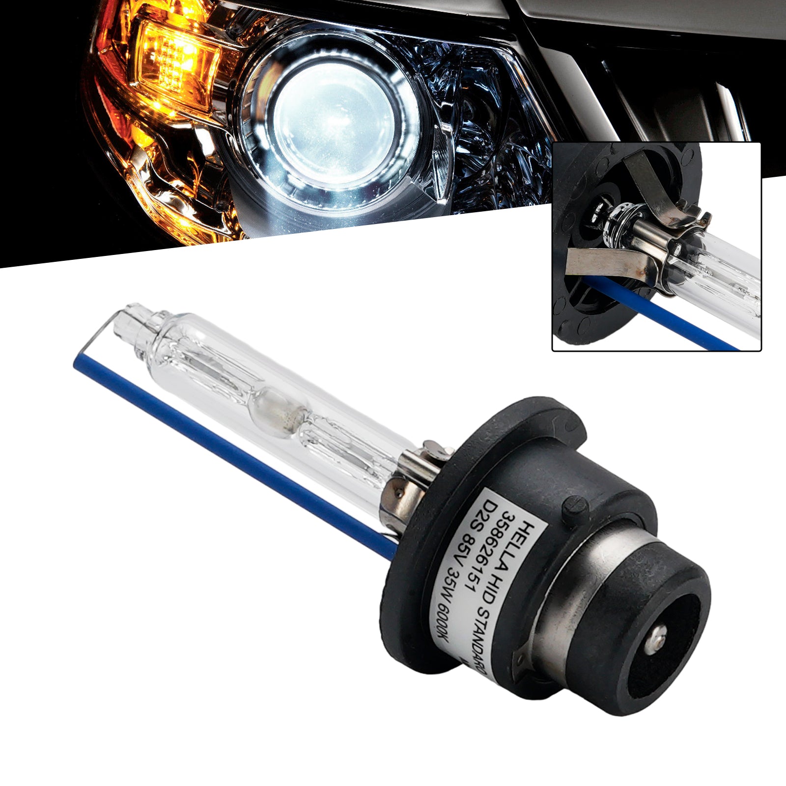 Ampoule Phare Xénon HID Voiture D2S 85V 35W 6000K Pour HELLA 8GS 358626151