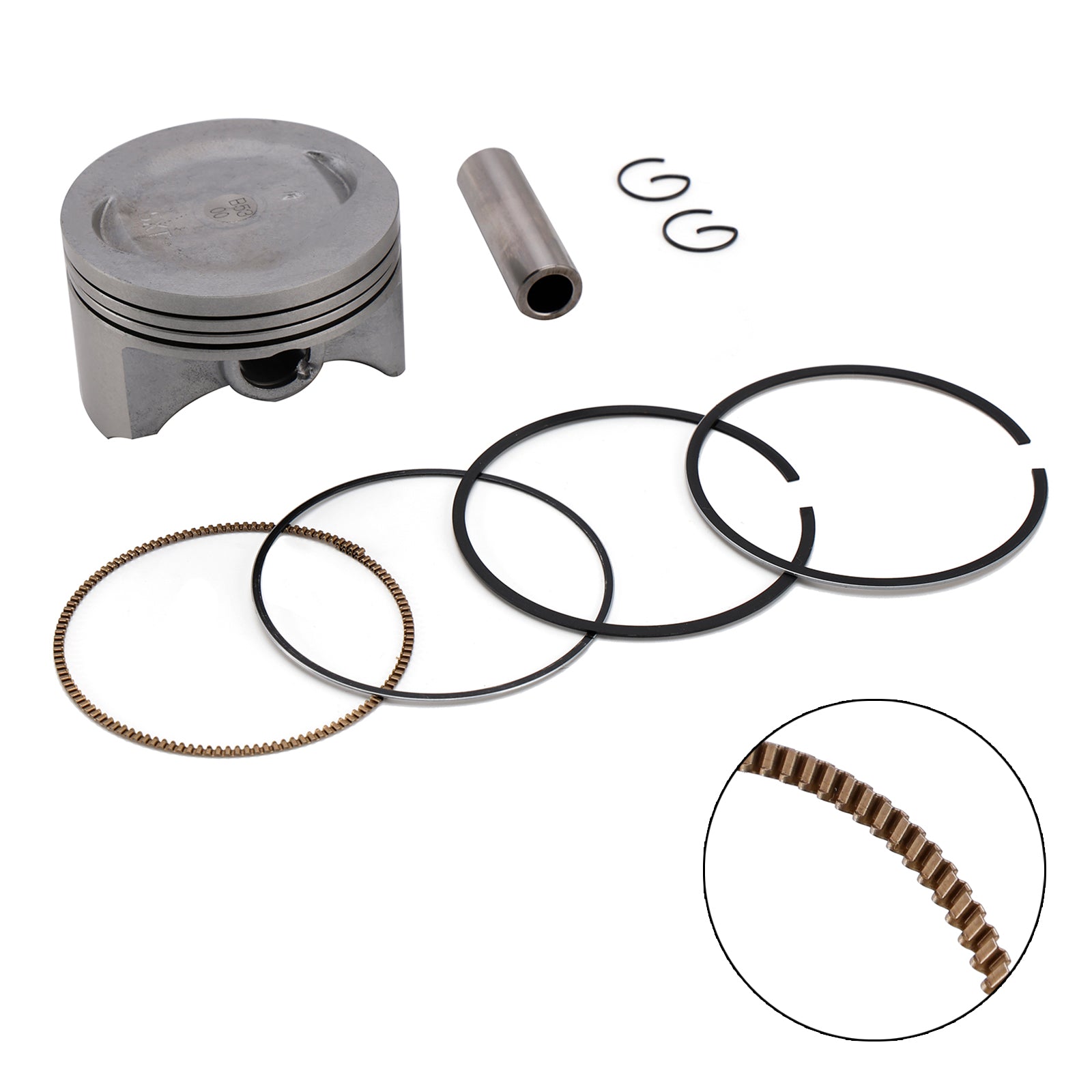 Kit De Segments Piston 74Mm 5Xt-11631-00 Pour Yamaha Xg250 Tricker 04-07 Xt250