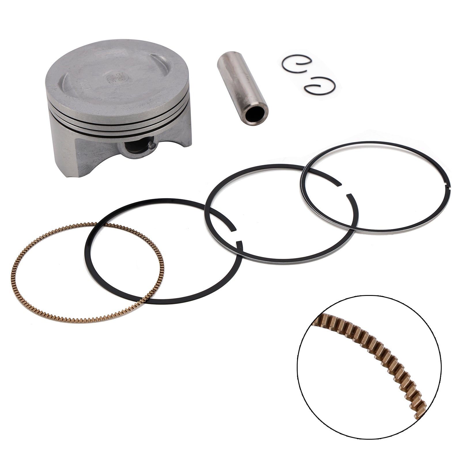 Kit Segments Piston 74.25Mm 5Xt-11631-00 Pour Yamaha Xg250 Tricker 04-07 Xt250