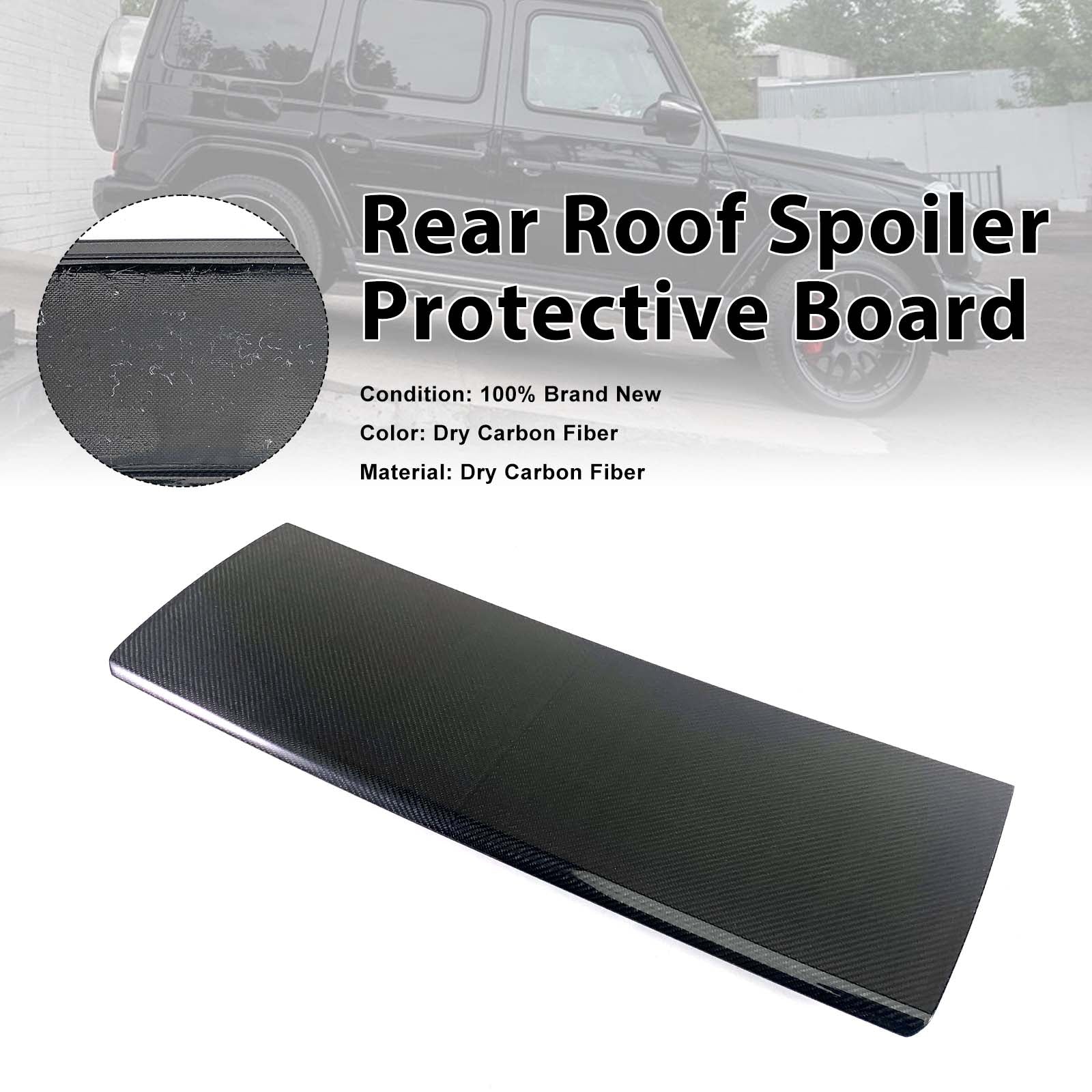 Carbon Fiber Rear Roof Spoiler Protective Board Pour Benz W463A W464 2019-2023