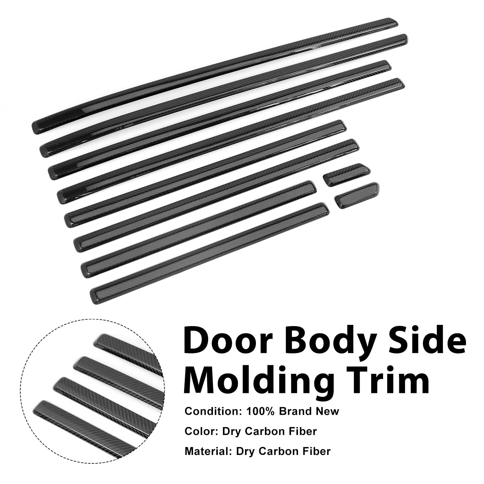 DRY CF Door Body Side Molding Trim Pour Benz G Class W464 W465 2019-2026