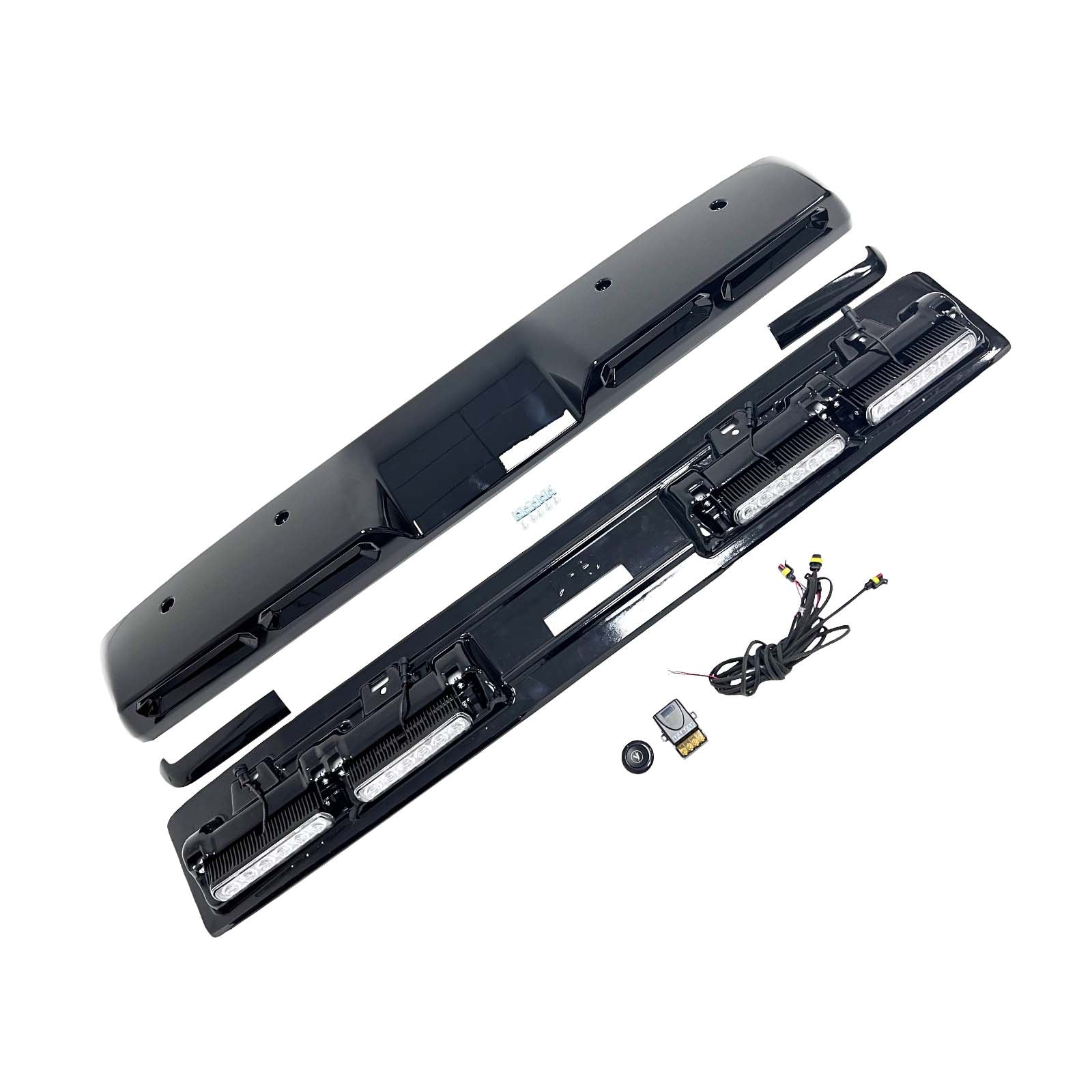 Brabus Style Front Roof Spoiler Wing Pour Benz G-Class W464 2019-2023 W/Led