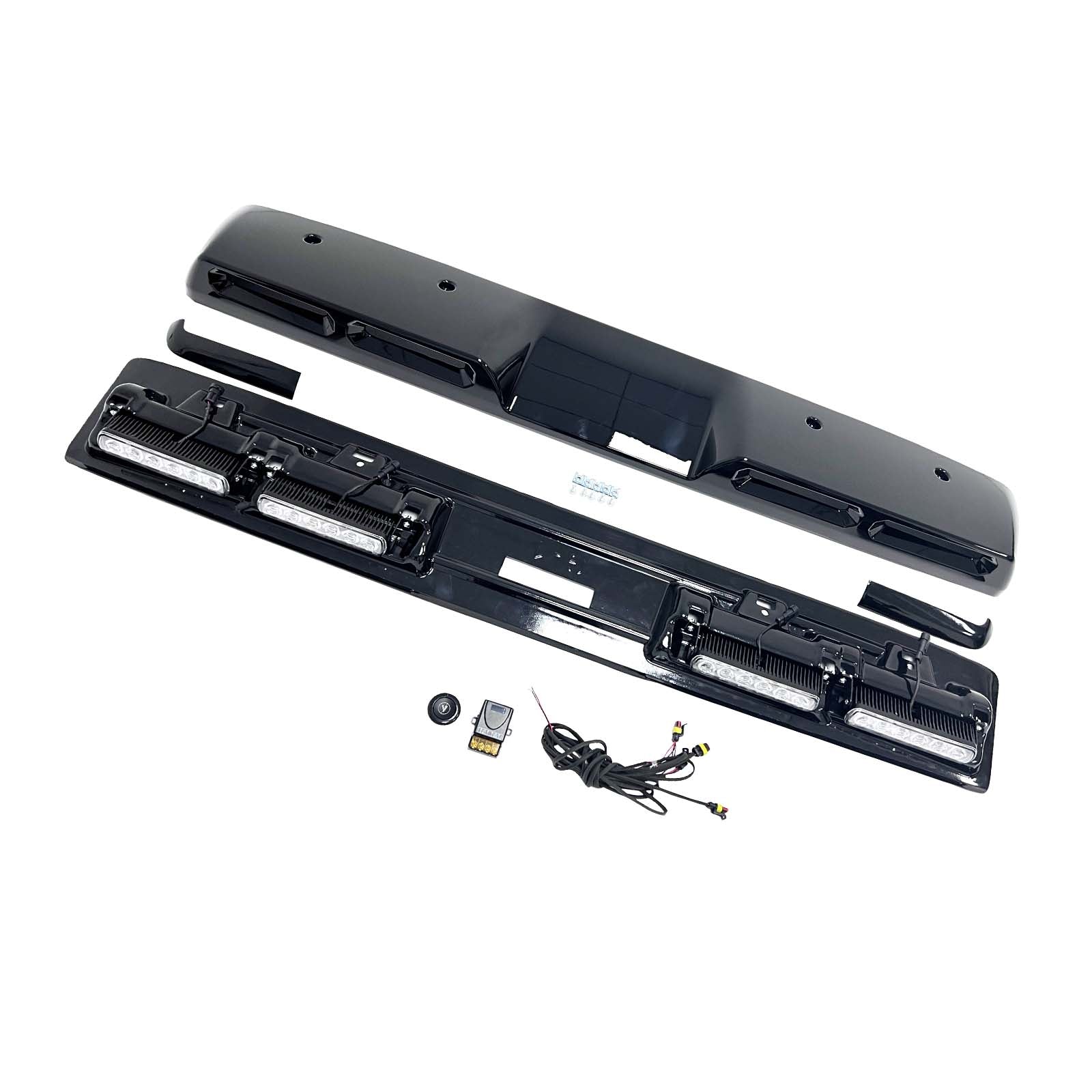 Brabus Style Front Roof Spoiler Wing Pour Benz G-Class W464 2019-2023 W/Led