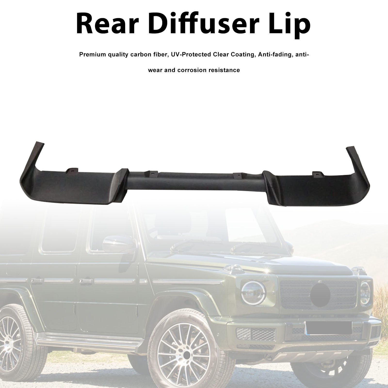 Rear Diffuser Lip Pour Mercedes Benz G-Class W464 W463A 2019-2023 Brabus Style