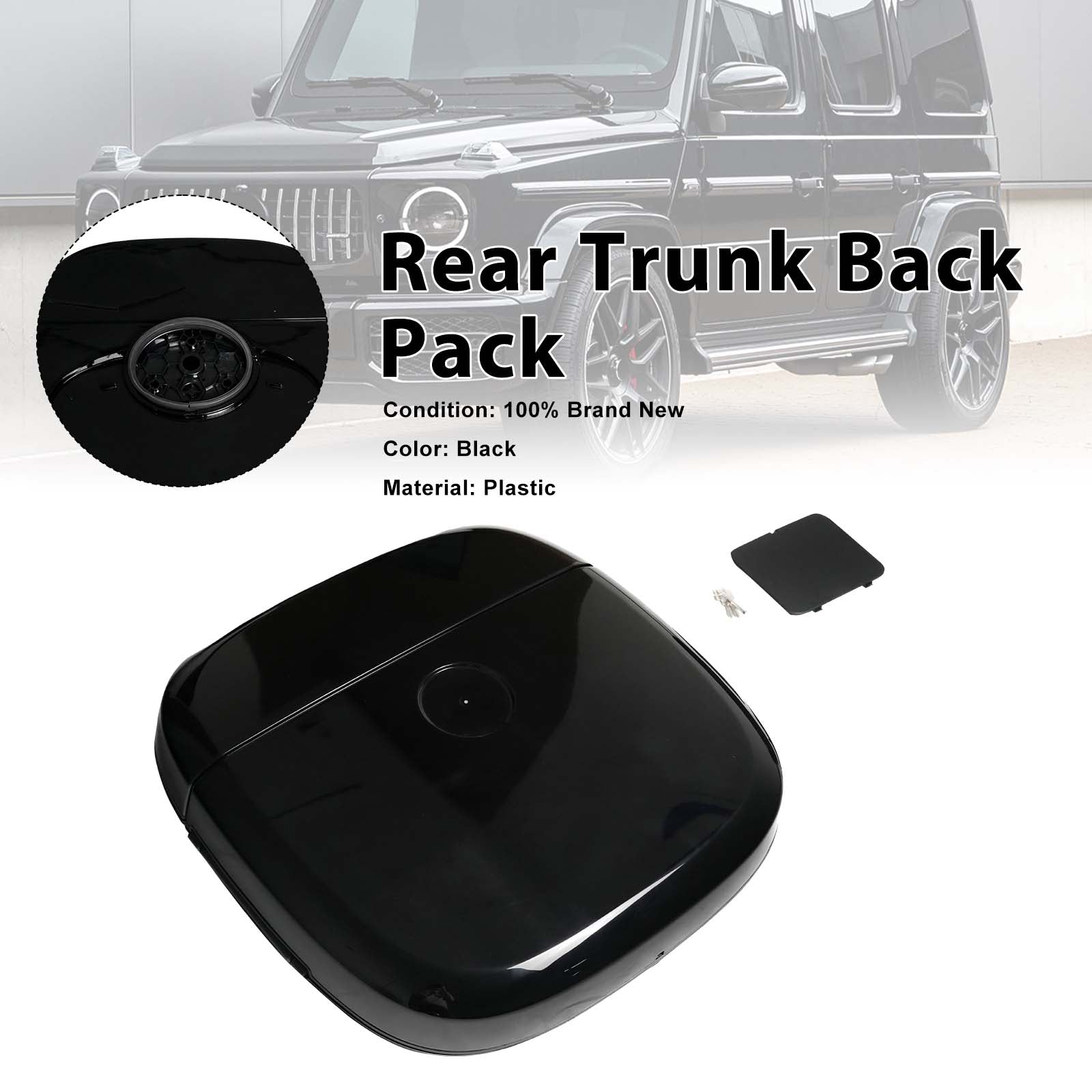 Black Rear Design Box Trunk Back Pack Pour Mercedes Benz G Class W463 W464 W465