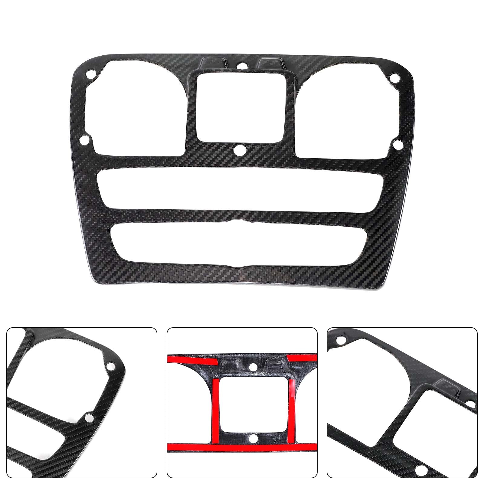 Carbon Fiber Center Console Volume CD Cover Pour Benz G Class W464 2019-2023