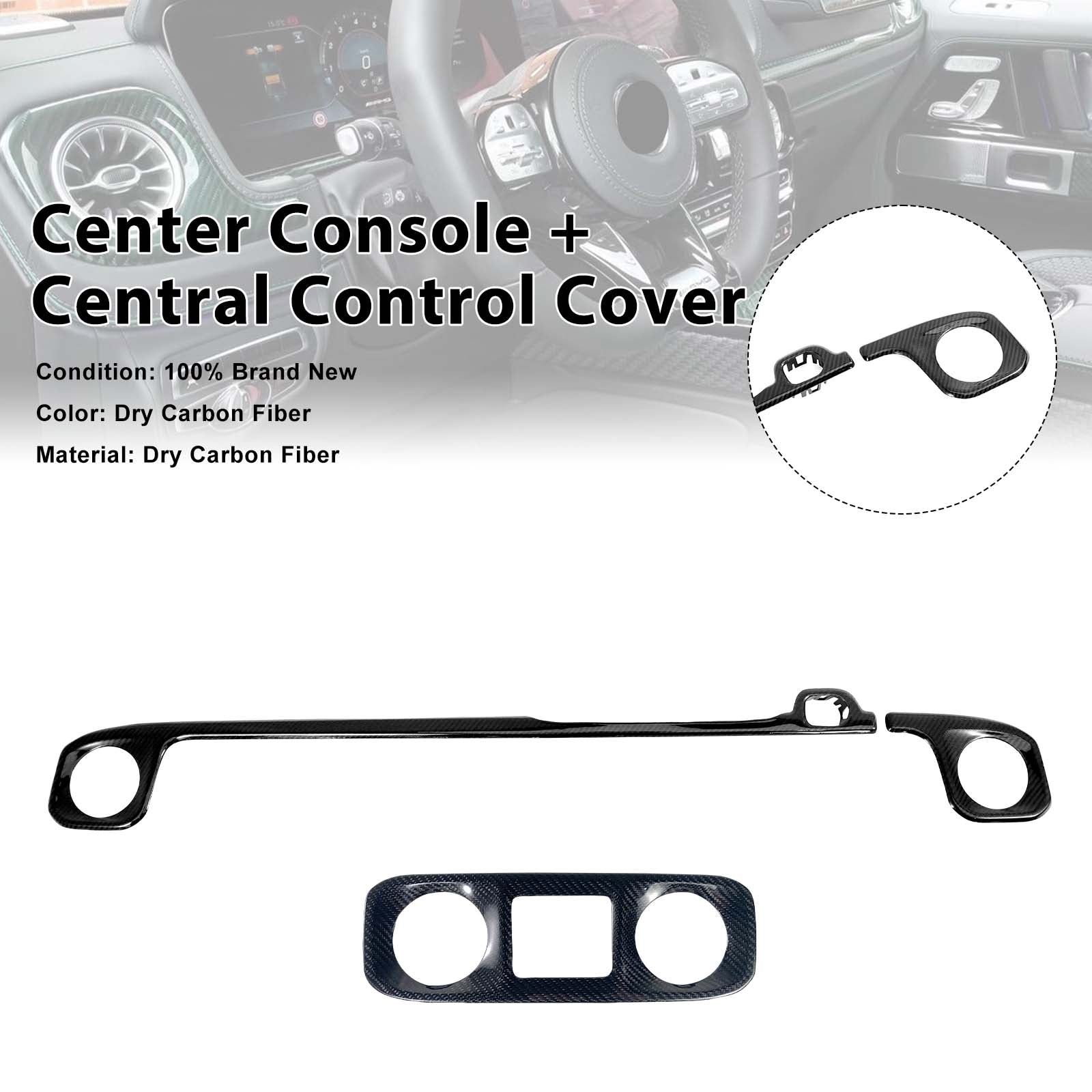 Center Console + Central Control Cover Pour Benz G-Class W463A W464 2019-2023