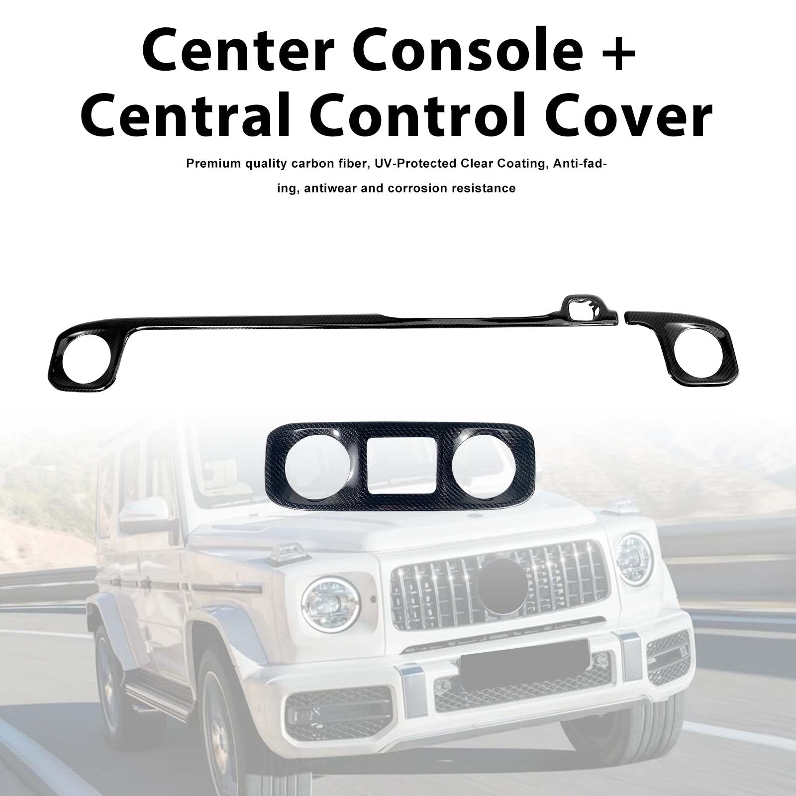 Center Console + Central Control Cover Pour Benz G-Class W463A W464 2019-2023