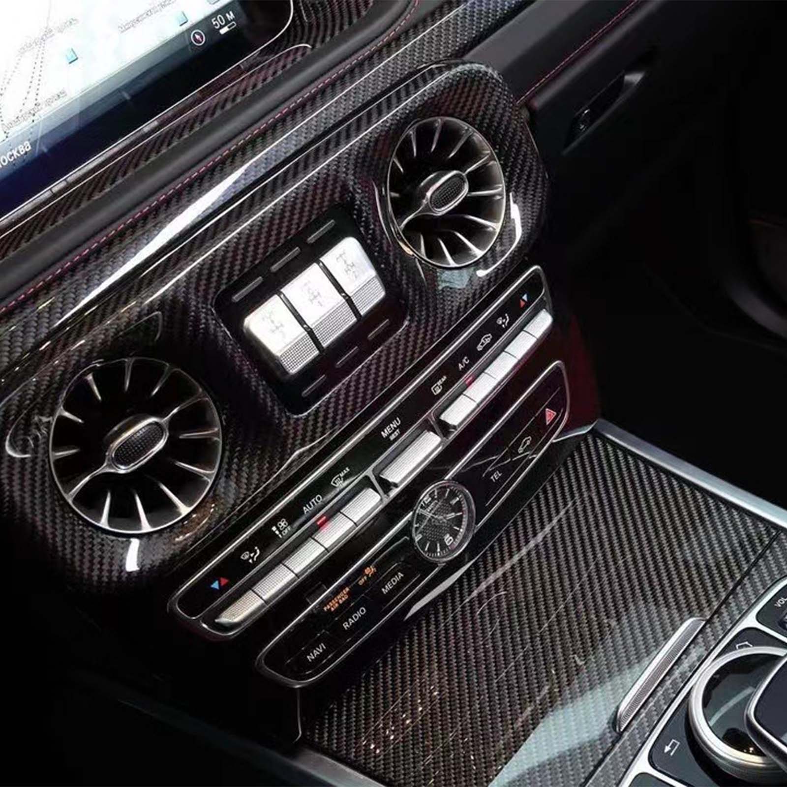 Center Console + Central Control Cover Pour Benz G-Class W463A W464 2019-2023