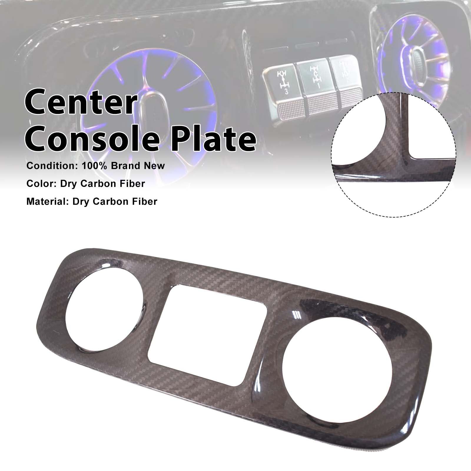 Carbon Fiber Center Console Plate Pour Benz G-Class W463A W464 2019-2023